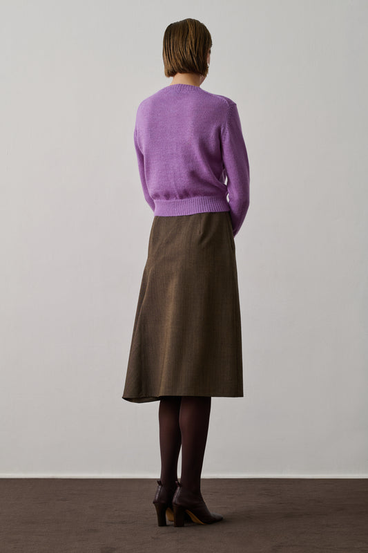 Cardigan Griffith - Lilas - Laine - Femme