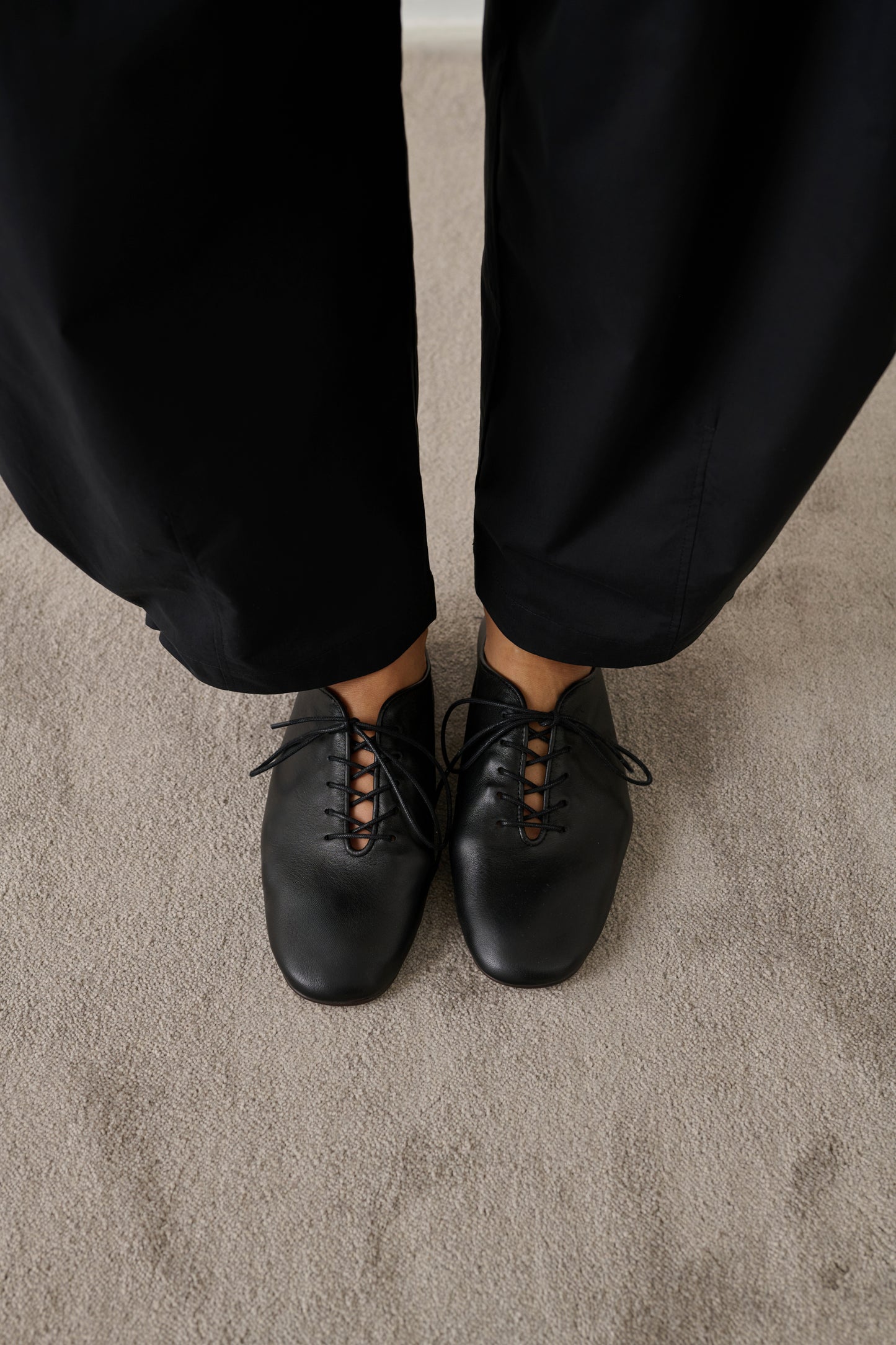 Ballerines Orso - Noir - Cuir - Femme