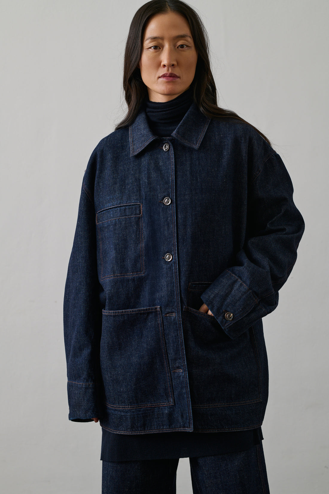 Veste Domingo - Bleu Brut - Coton - Femme