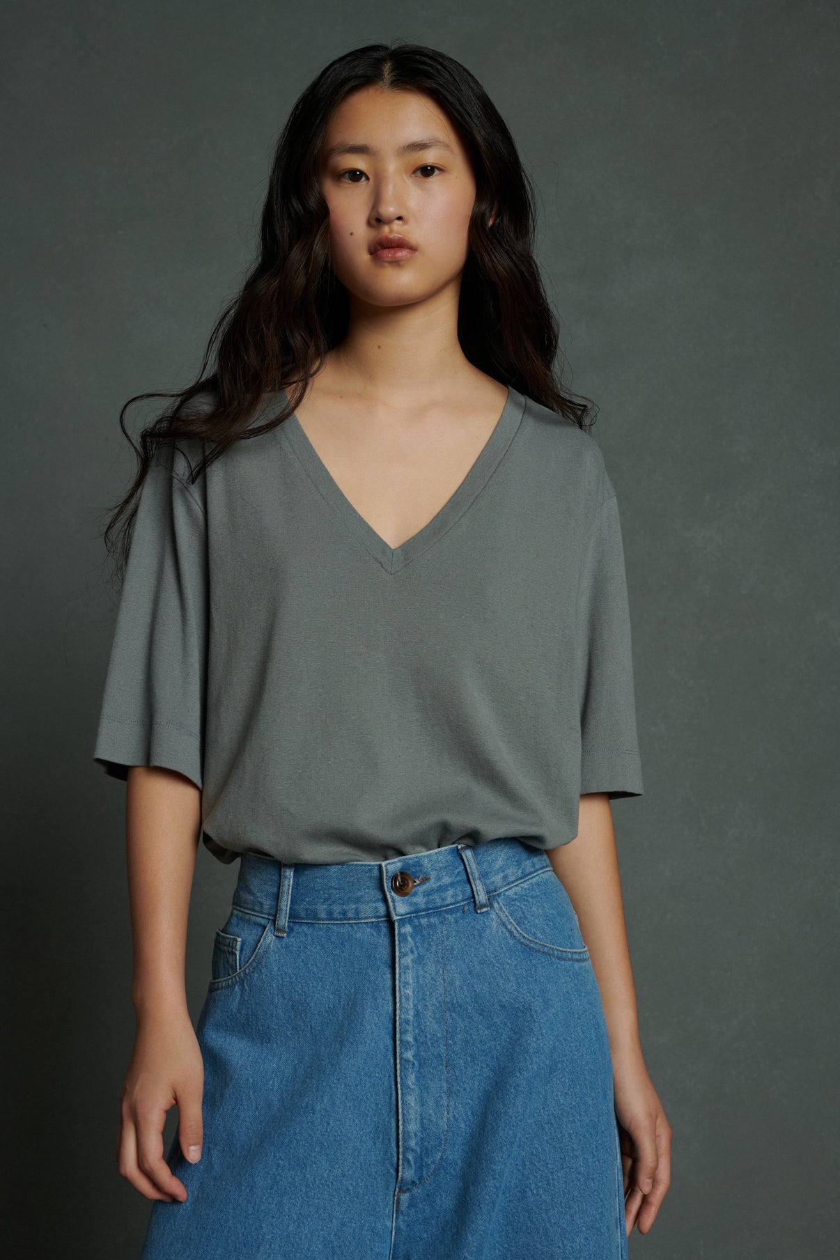 Tee-Shirt Alicia - Vert De Gris - Femme vue 1