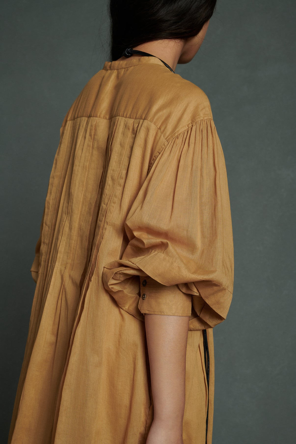 Robe Amelie - Camel - Coton - Femme vue 4