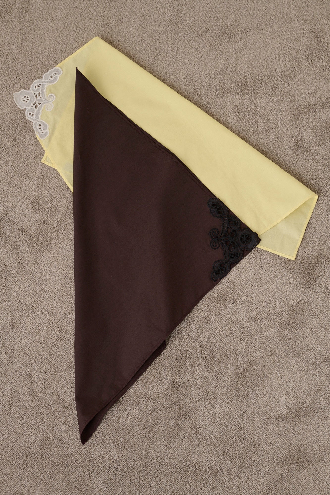 Foulard Hinaya - Marron Foncé - Coton - Femme