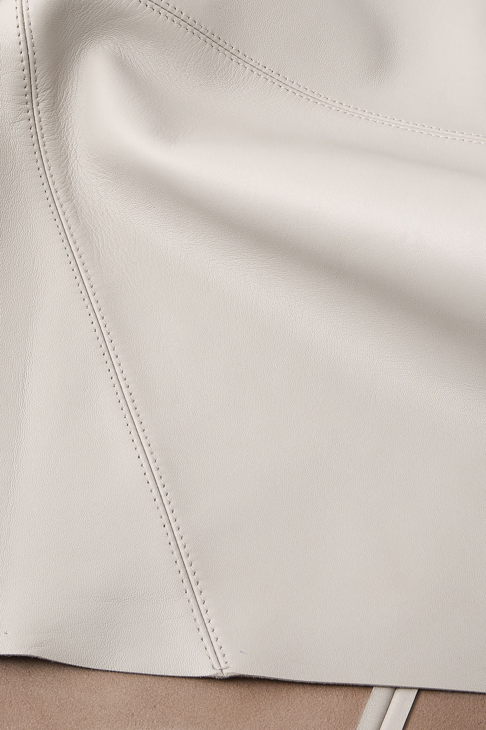 Blouse Frieda - Mastic - Cuir - Femme vue 6